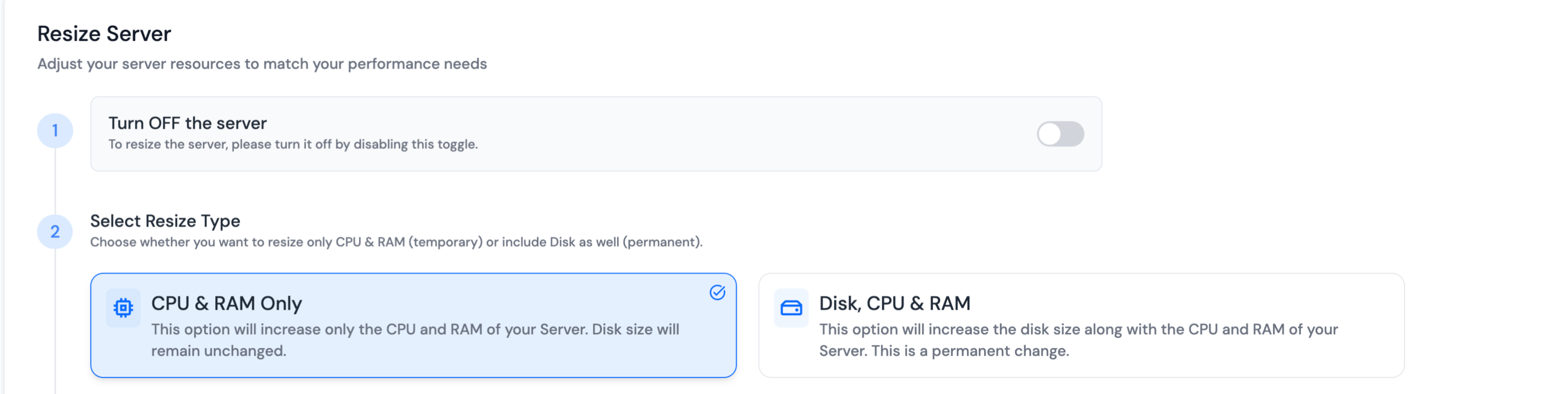 Server Dashboard