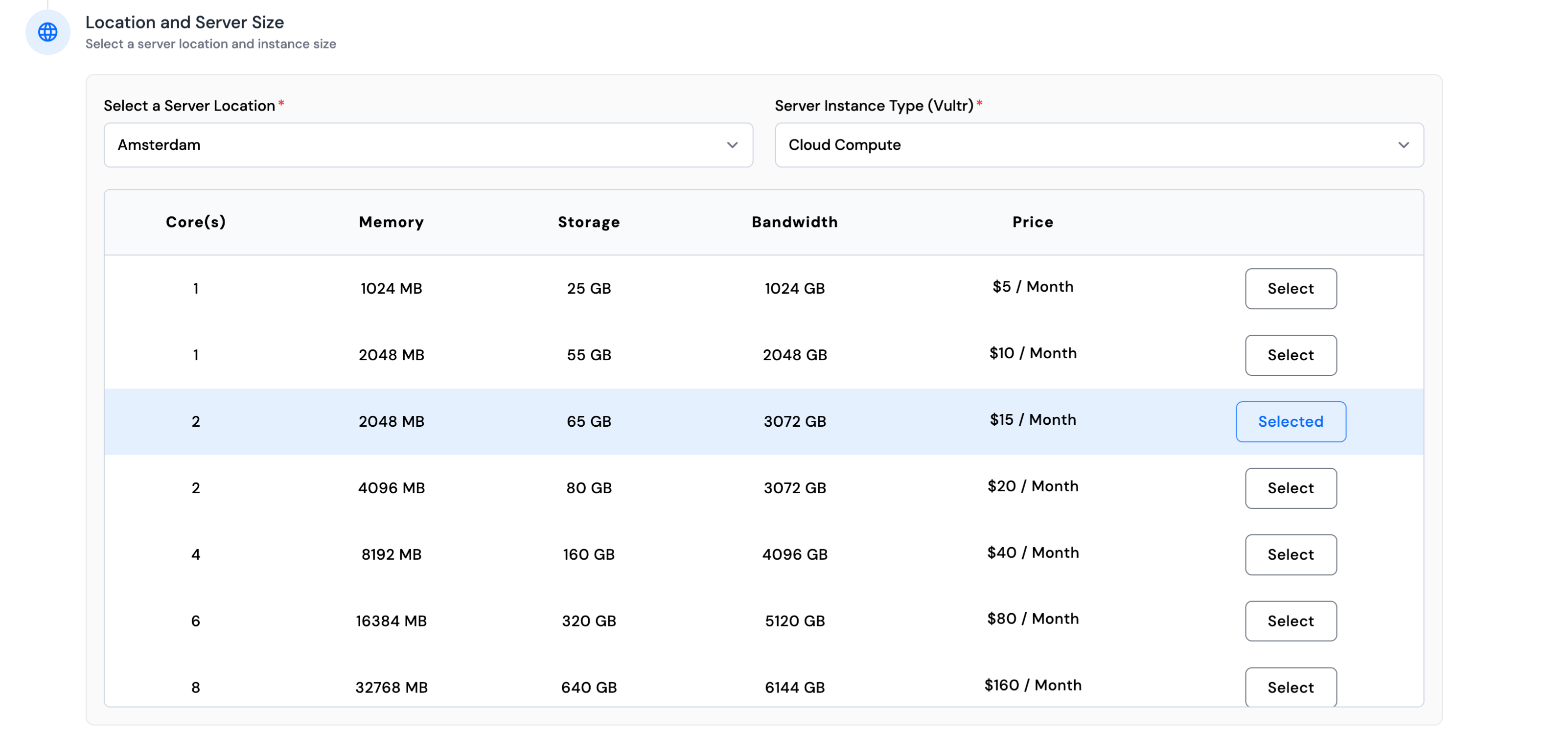 Vultr Installation